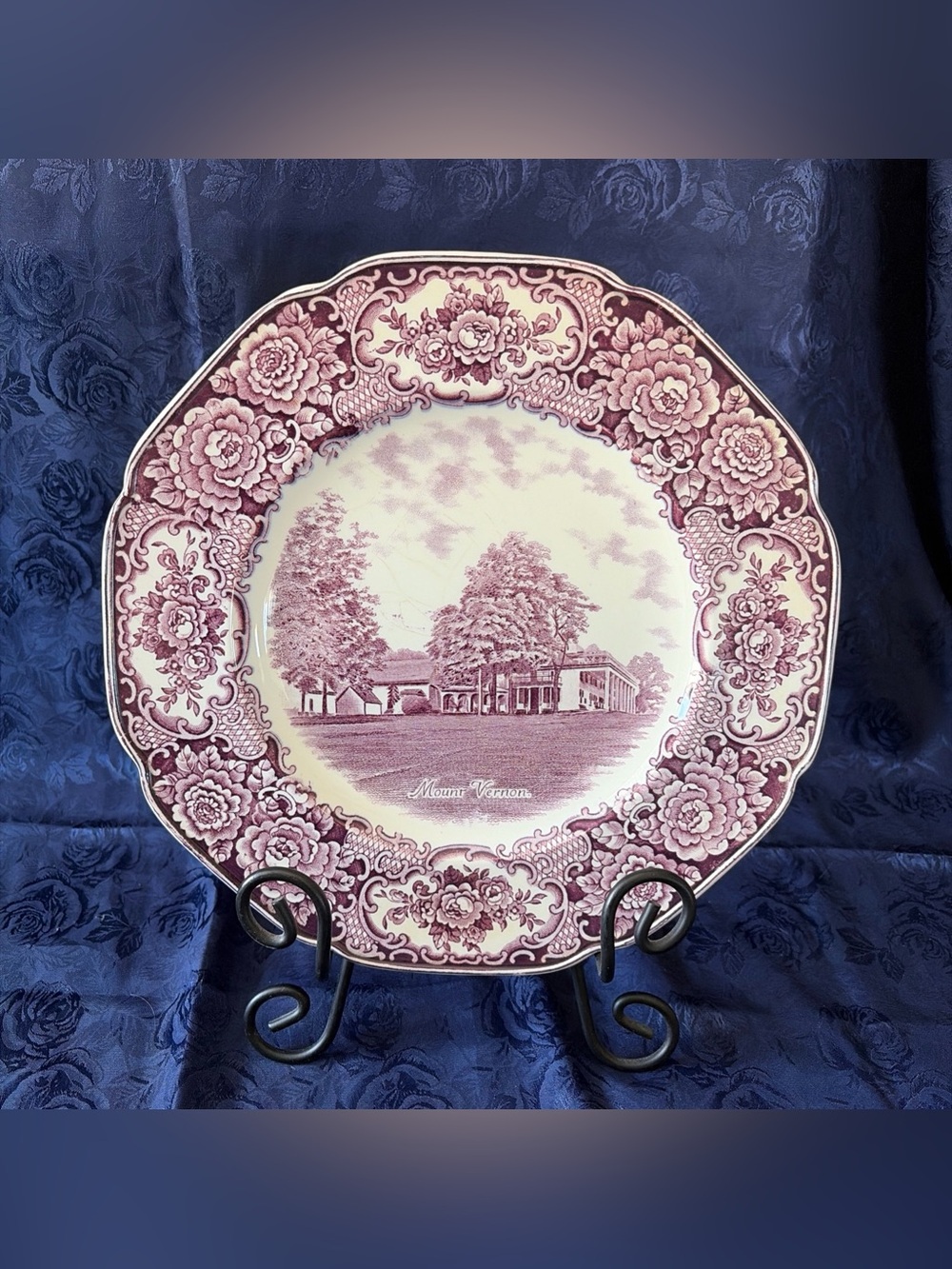 VTG Crown Ducal Bicentenary Collector’s Plate-“Mount Vernon”